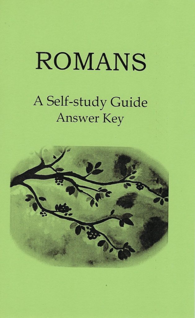 Romans Self Study Guide Answer Key Parsons Publishing Company